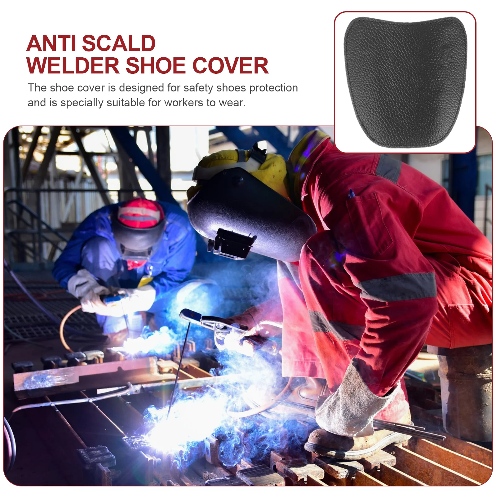 Anti-scald Shoe Cover Accessories Shoes Toe Protective Parts Safety Mask Workshop Covers Cowhide Supply Shoe Covers Rain Shoe Covers Silicone Shoe Covers Disposable Shoe Covers Rain Shoe Protector Plastic Shoe Cover