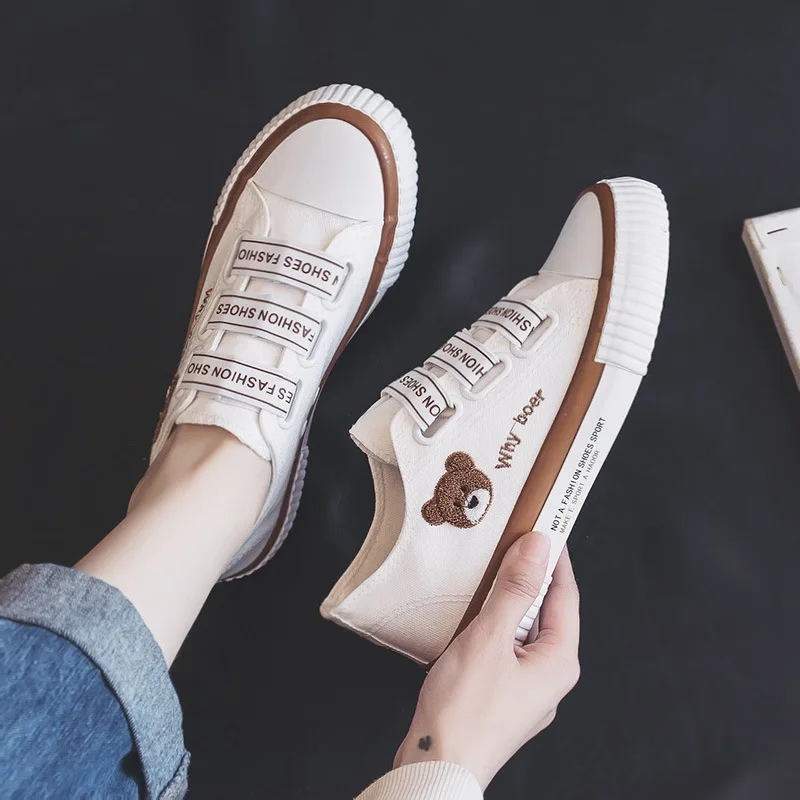 Calzado Deportivo Zapatos Bajos Con Cordones Para Mujer Zapatillas