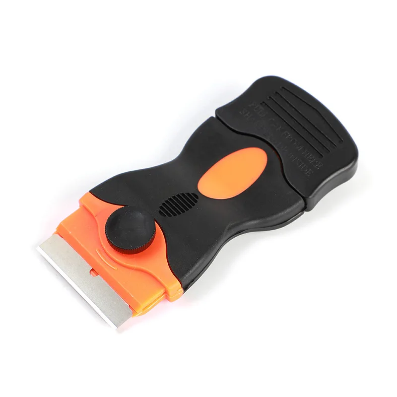 Description Picture 2 of itemGlue Removal Blade Glass Oven Razor Scraper Plastic Handle Razor Scraper Spatula Car Film Tool Window Cleaning Blade Scraper