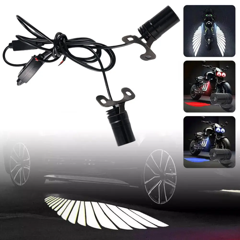 2Pcs Motorcycle LED Underbody Light Projector Ghost Angel Wings Light Motorcycle LED Decoration Lights,motorcycle led lights,motorcycle accessories