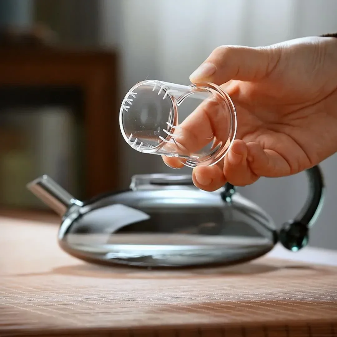 Nordic Heat Resistant Glass Tea Kettle with Infuser Teapot Set