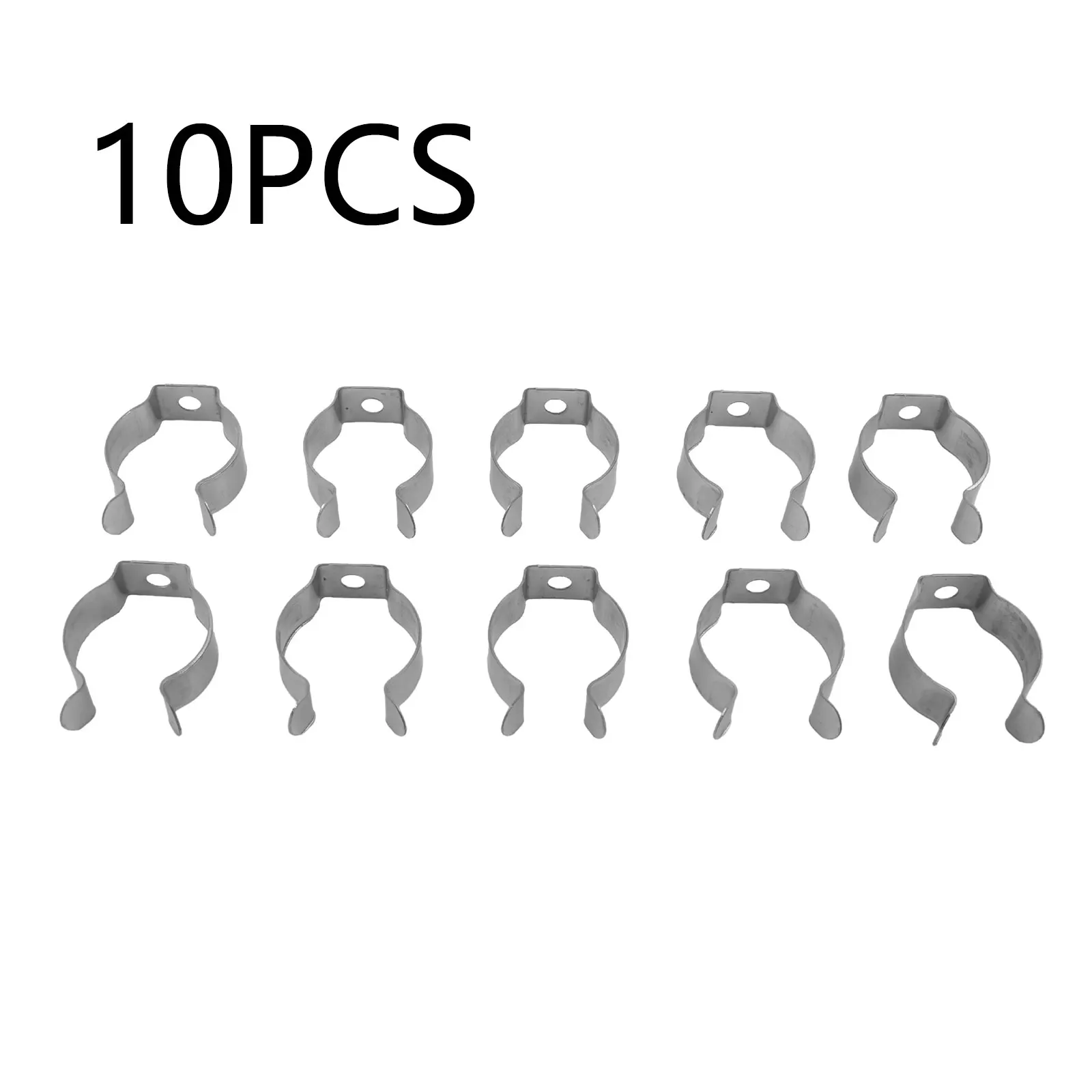 10pcs Spring Terry Clips Stainless Steel Narrow Base Tools 6mm-28mm Heavy Duty Tools Storage Hangers For Garages Sheds Hardwares