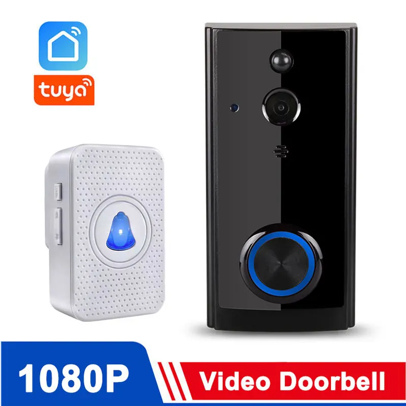 Tuya Smart Home Wireless Doorbell Camera 1080P Full HD Night Vision