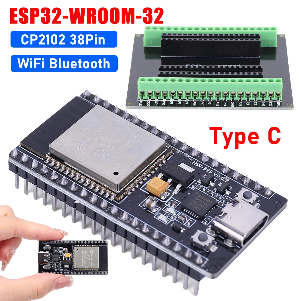 ESP32 개발 보드 타입-C CP2102 WIFI 블루투스 모듈 ESP32 WROOM-32 듀얼 코어 무선 모듈 ESP-32 확장 보드