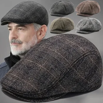 Men’s Retro Tweed Beret 1