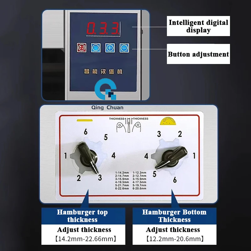 Burger Machine Commercial Fast Fully Automatic Chain Type Hamburg Heating Equipment