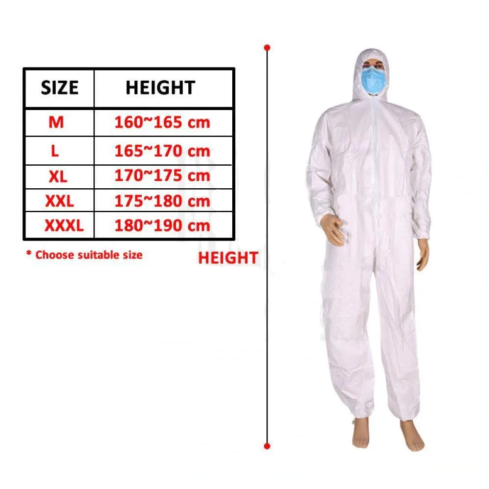 1PC-Protective-Disposable-Waterproof-Oil-Resistant-Work-Safety-Clothing ...