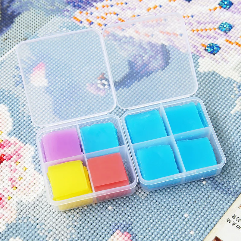 12PCS Clear Plastic Containers Transparent Storage Box for Diamond Painting  Tool Accessories Crafts Jewelry Beads Organizer Case