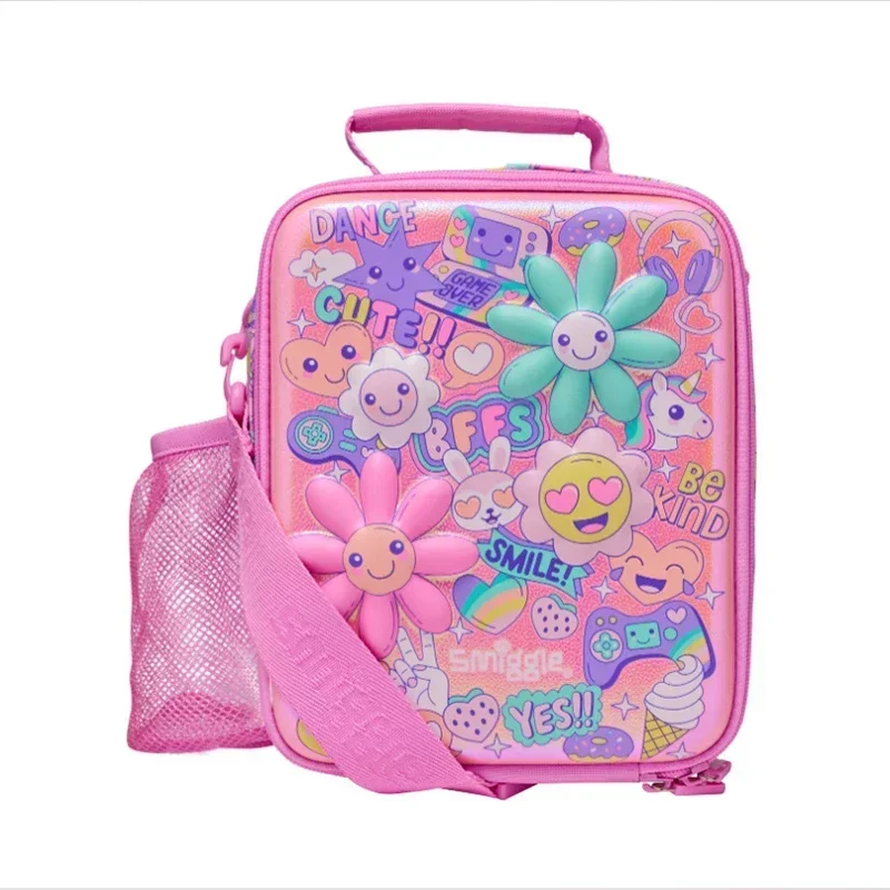 Estuche Para Lápices Smiggle Giggle - Un Bolsillo, Color Rosa Y Negro
