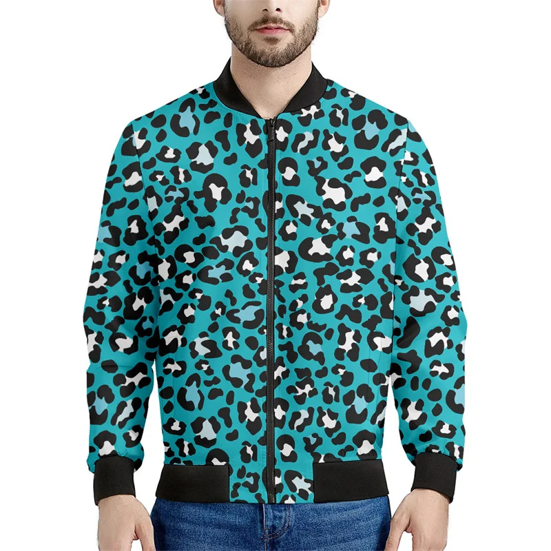 thumbnail image 1 of Chaqueta con cremallera y estampado de leopardo en 3D de moda para hombres y mujeres, sudadera con personalidad, chaquetas de calle para primavera y otoño, abrigos de manga larga, 1 of 4