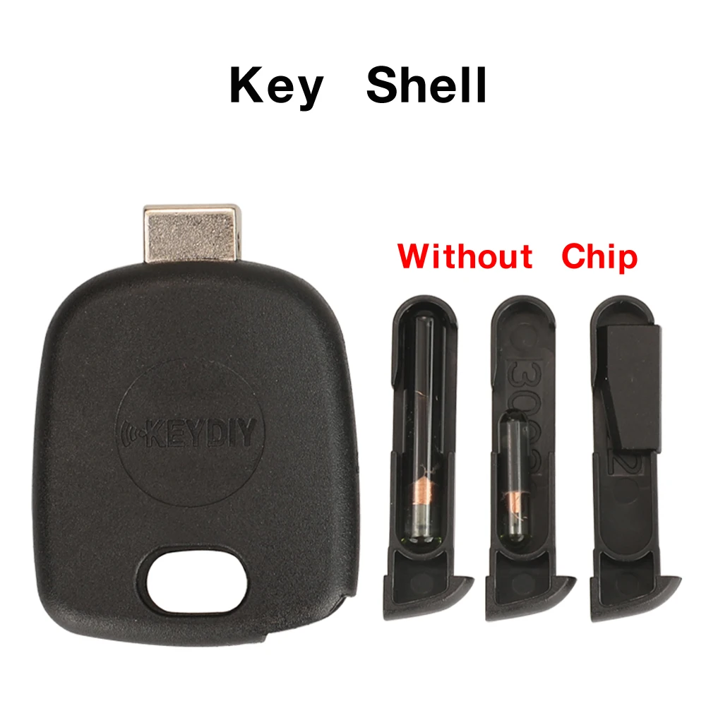 

jingyuqin 10PCS KEYDIY Universal Transponder Key Shell KD/VVDI Center Groove Blades Head Chip Holder Universal Car Key Housing