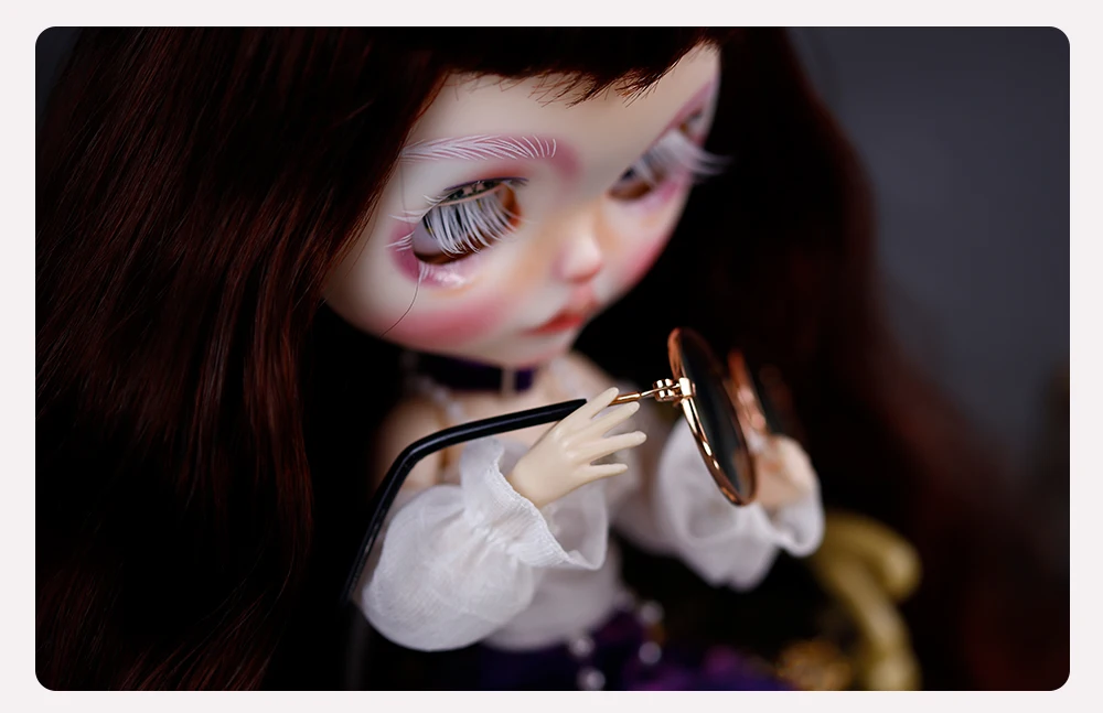 Esther - Premium Custom Neo Blythe Doll with Ginger Hair, White Skin & Matte Cute Face 6