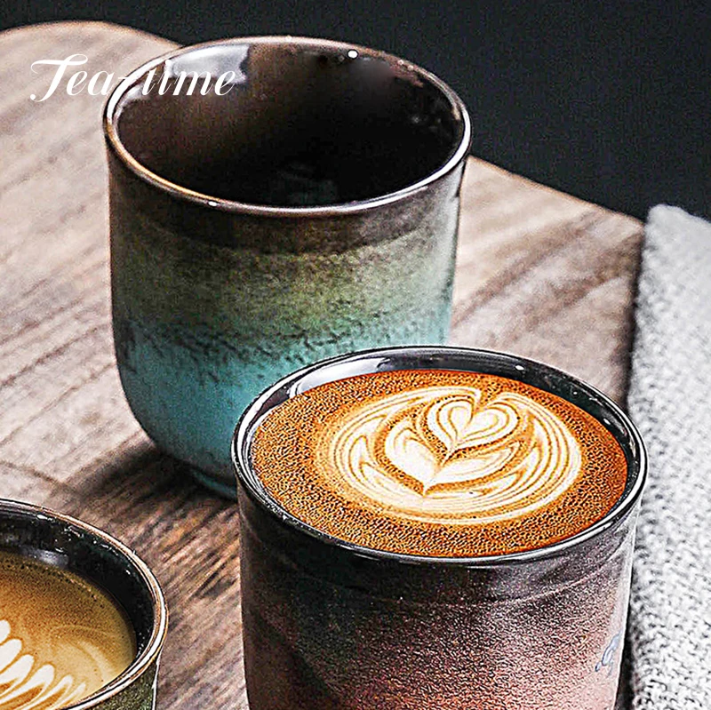Espresso Cup Ceramic Pottey Water Cup Large-capacity Tea Kiln Change Master Japanese Retro 200ml