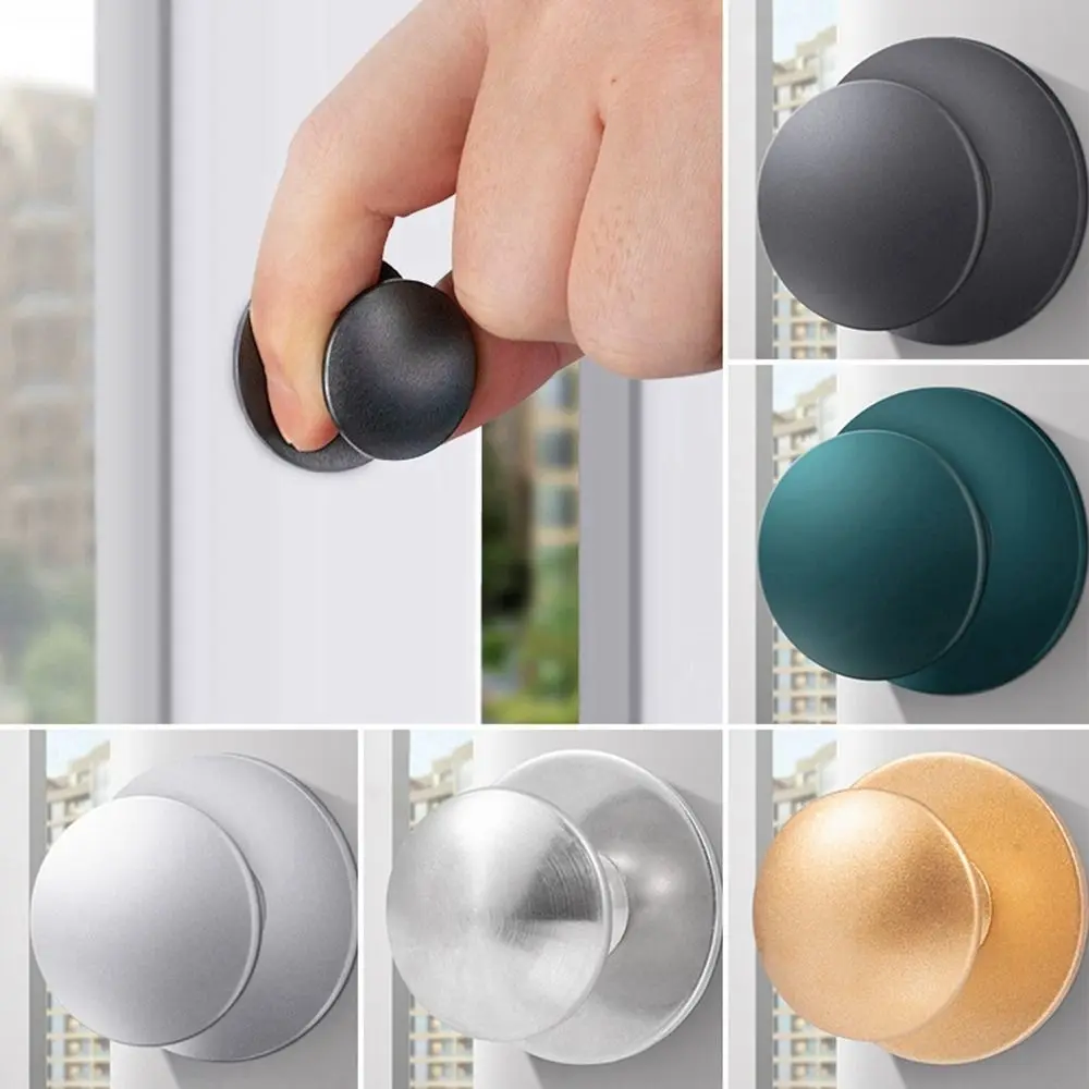 Aço inoxidável Single Hole Porta Knob, Rodada Gaveta, Silver Punch-Free, Modern Handle Gabinete