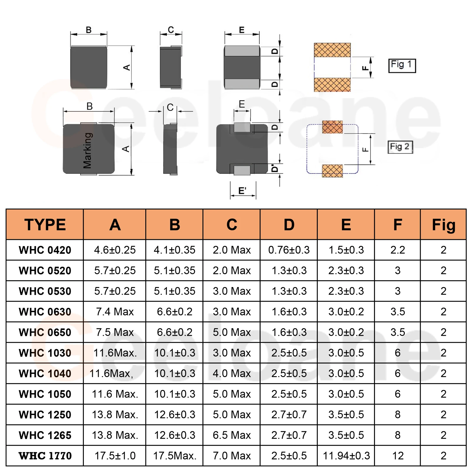 Smd Inductor Sizes