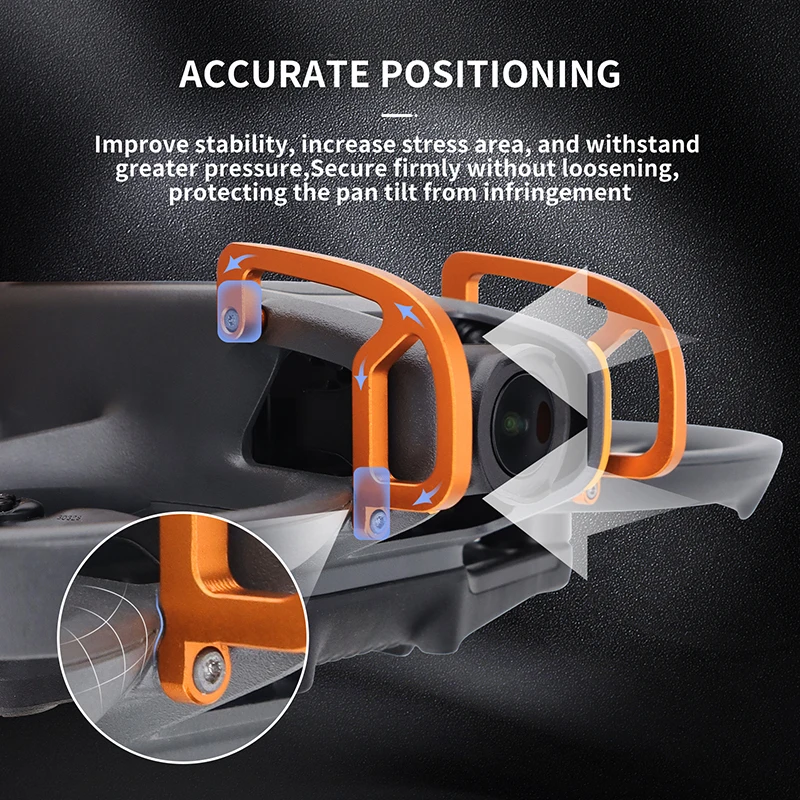 BeisDirect Avata 2 paraurti cardanico per DJI Avata 2, barra di protezione anti-collisione, in lega di alluminio, protezione per obiettivo della fotocamera, protezione di sicurezza, per DJI Avata 2