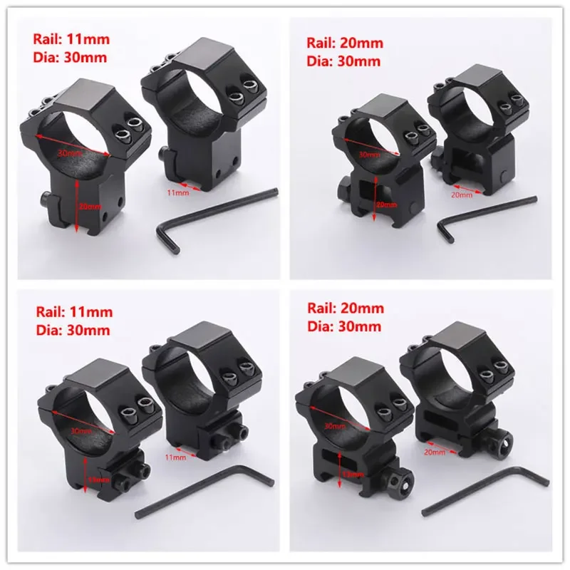 Hunting Scope Ring Mounts for 11mm 20mm Picatinny Rail Base rifle scope mount ring rifle scope mount scope mount adapter rail adapter threaded adapter