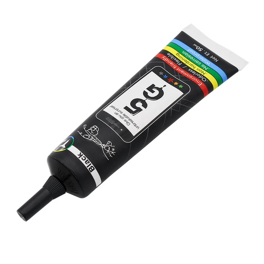 

50ml Black Soft Strong Universal Glue for Mobile Phone Assembly Maintenance Sweet Scent Jasmine Rear Coverpening Pressing Screen
