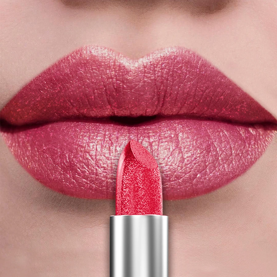 thumbnail image 1 of 21Colors Bold & Intense Glitter Shiny Metallic Lipstick Pearlescent Lip Tint,Long Lasting Lip Senior Matte Lip Makeup Gifts for, 1 of 5