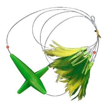 큰 게임용 깃털 트롤링 스커트, 참치 루어, 강철 후크 장착, 바다 낚시 보트, 가짜 미끼 상품 이미지