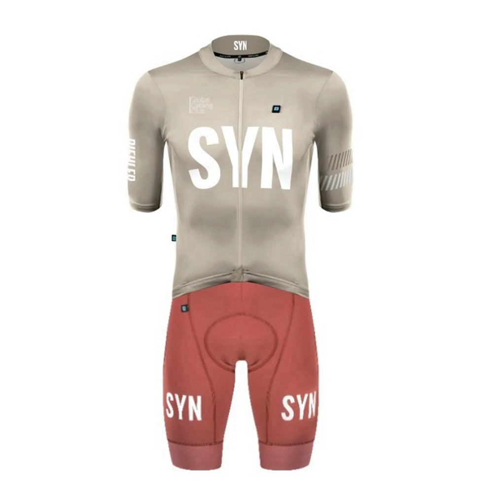 Traje de ciclismo para hombre, SYN maillot de manga corta, ropa