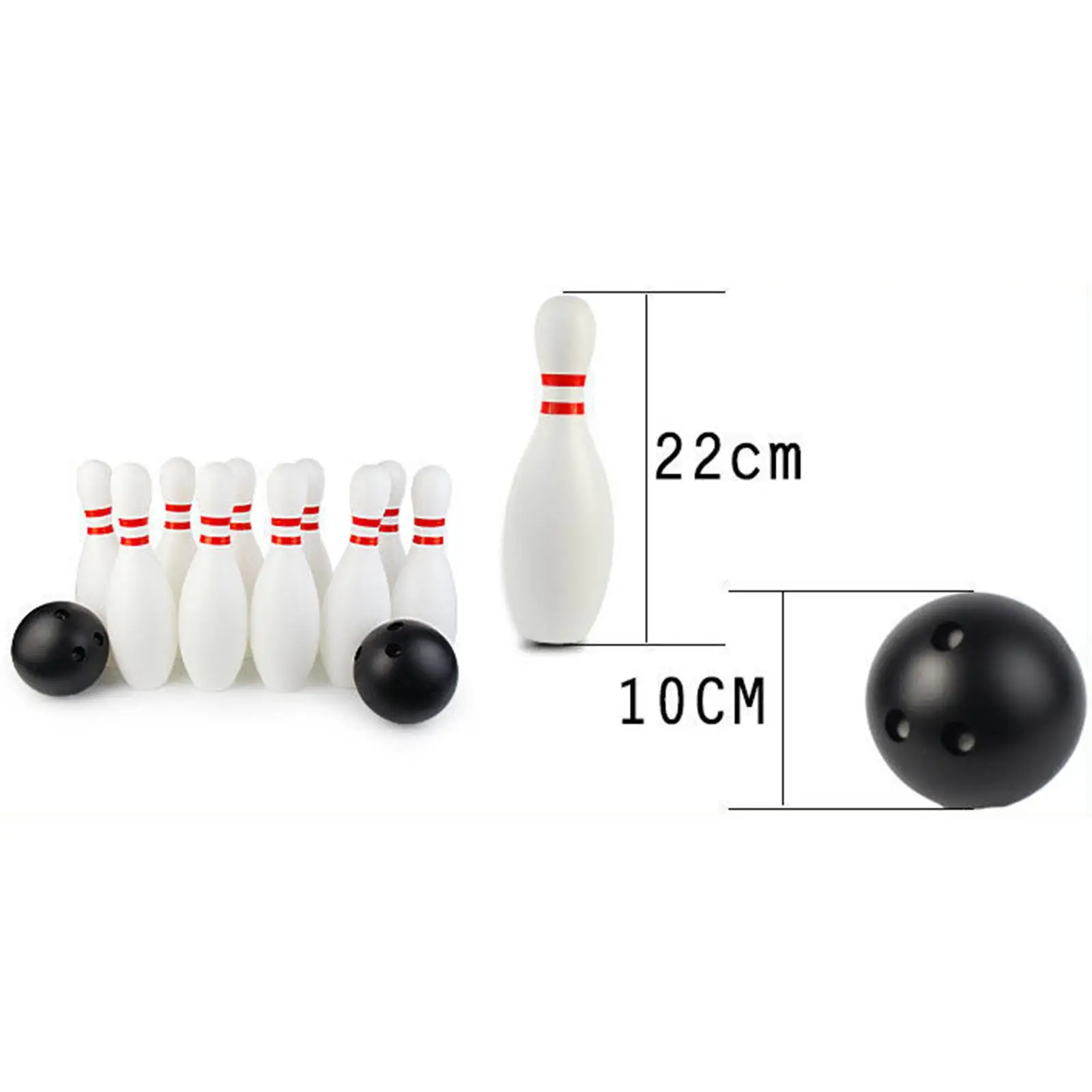 Kids Bowling Set Fun 10 Bowling Pin and 2 Balls for Ages 3 4 5 Kindergarten