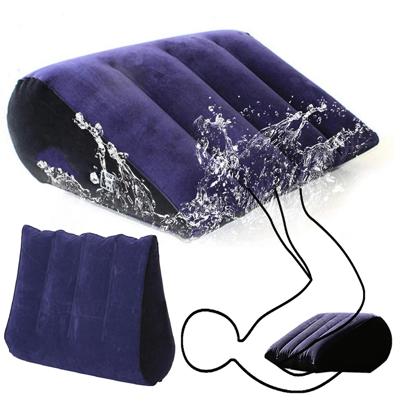 

Inflatable Pillow Flocking Love Position Cushione Bed Wedge Furniture Sofa Adult Game Couples Aid Pillows Husband And Wife