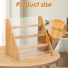 Card Display Stand Greeting Card Display Multifunctional Bamboo Acrylic Card Stand 4 Tier Card Display Holder Easy to Install 3