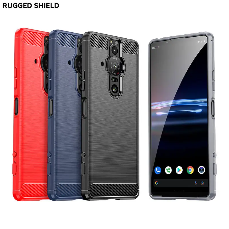 Carbon Fiber Skin Soft Silicone TPU Phone Case