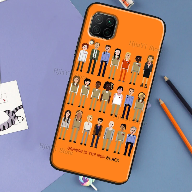 Vibrant Orange Themed Protective Phone Case Cover