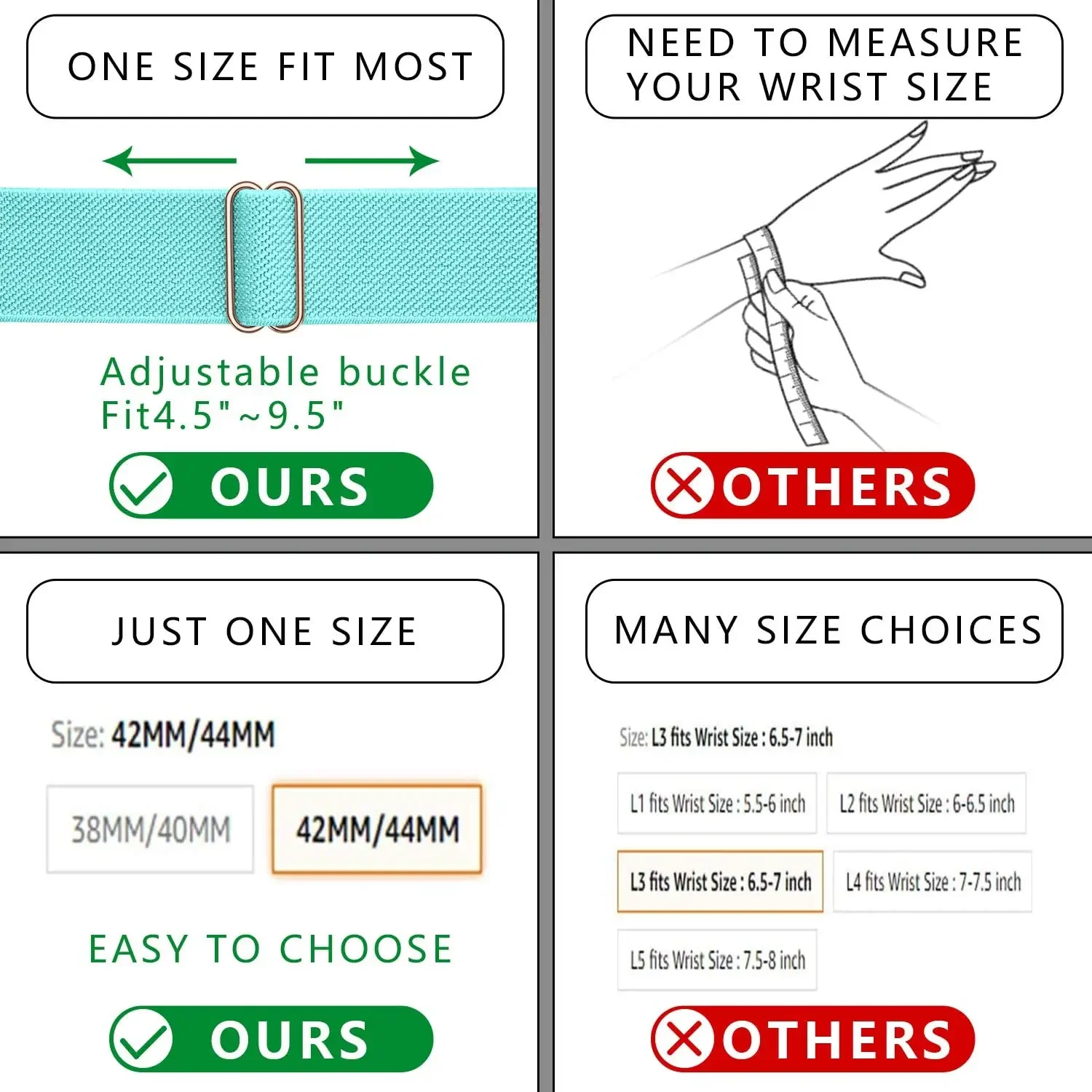 Adjustable Elastic Nylon Loop Strap
