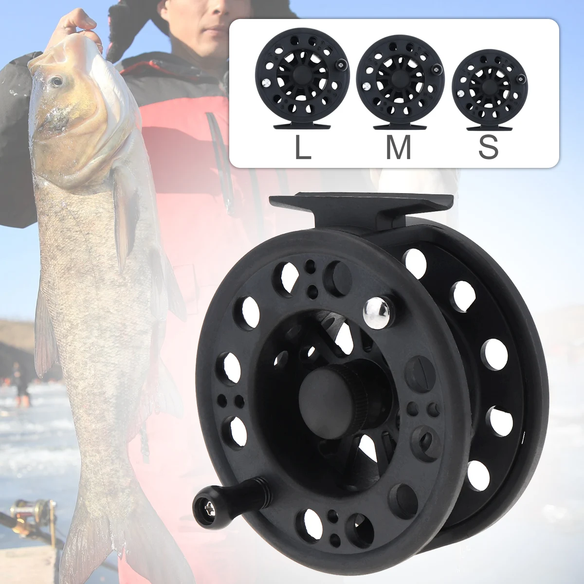 Simhoa Fly Fishing Wheel Mini 6 Cm Fly Wheel Labor Saving