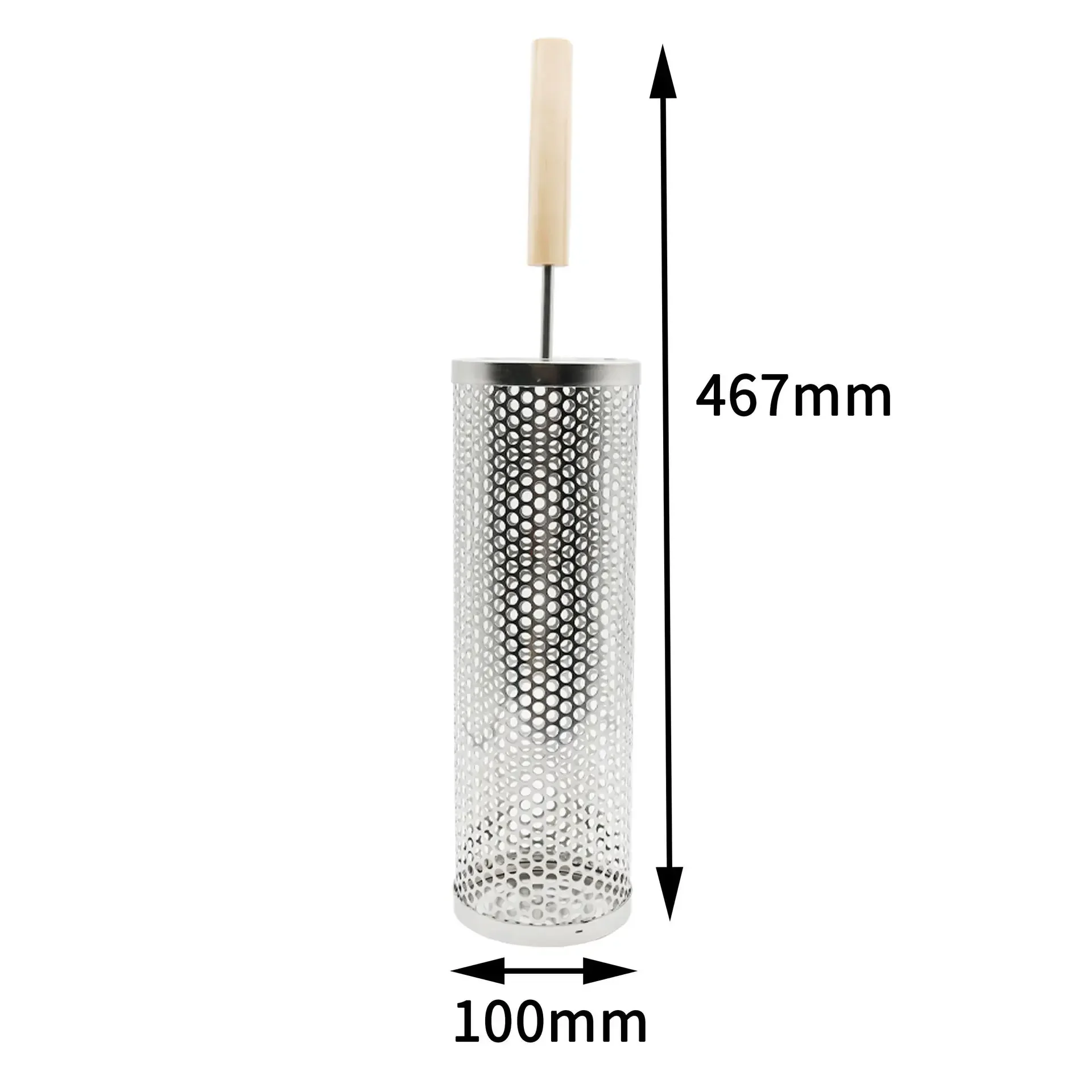 Rolling BBQ Basket Stainless Steel Barbecue Mesh Outdoor Camping Round Grill Mesh BBQ Tools For Vegetables Fish
