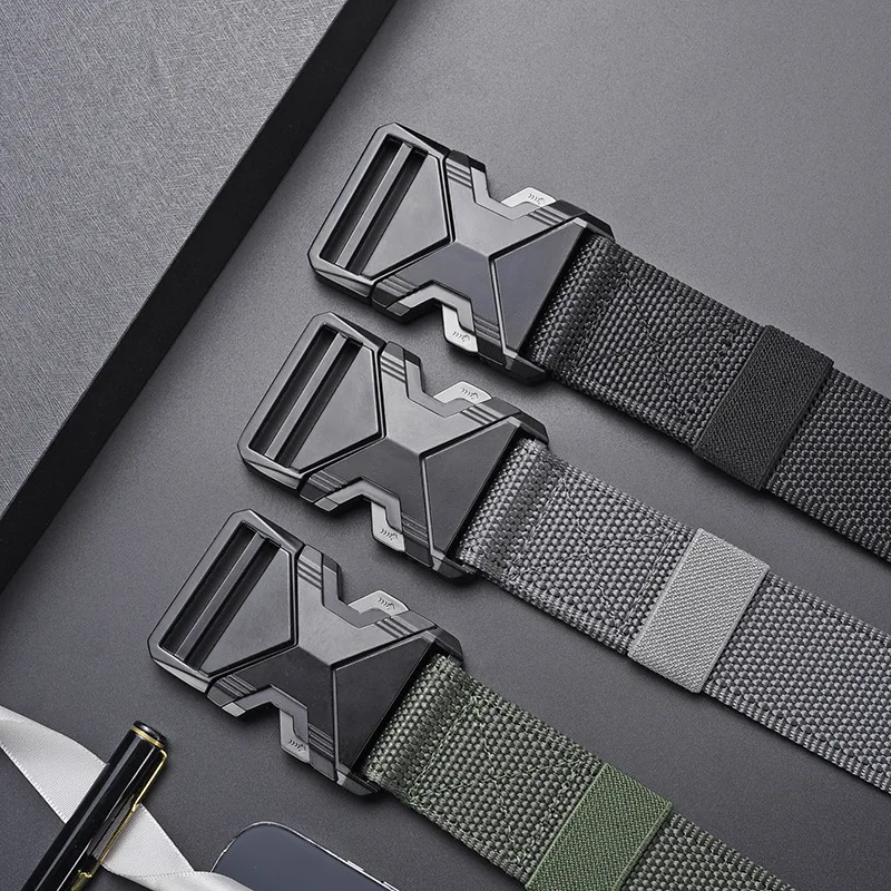 Genuine Tactical Belt Quick Release Outdoor Belt Soft Real Nylon Sports Accessories Men And Women Plastic Buckle Belt BEST SELLERS