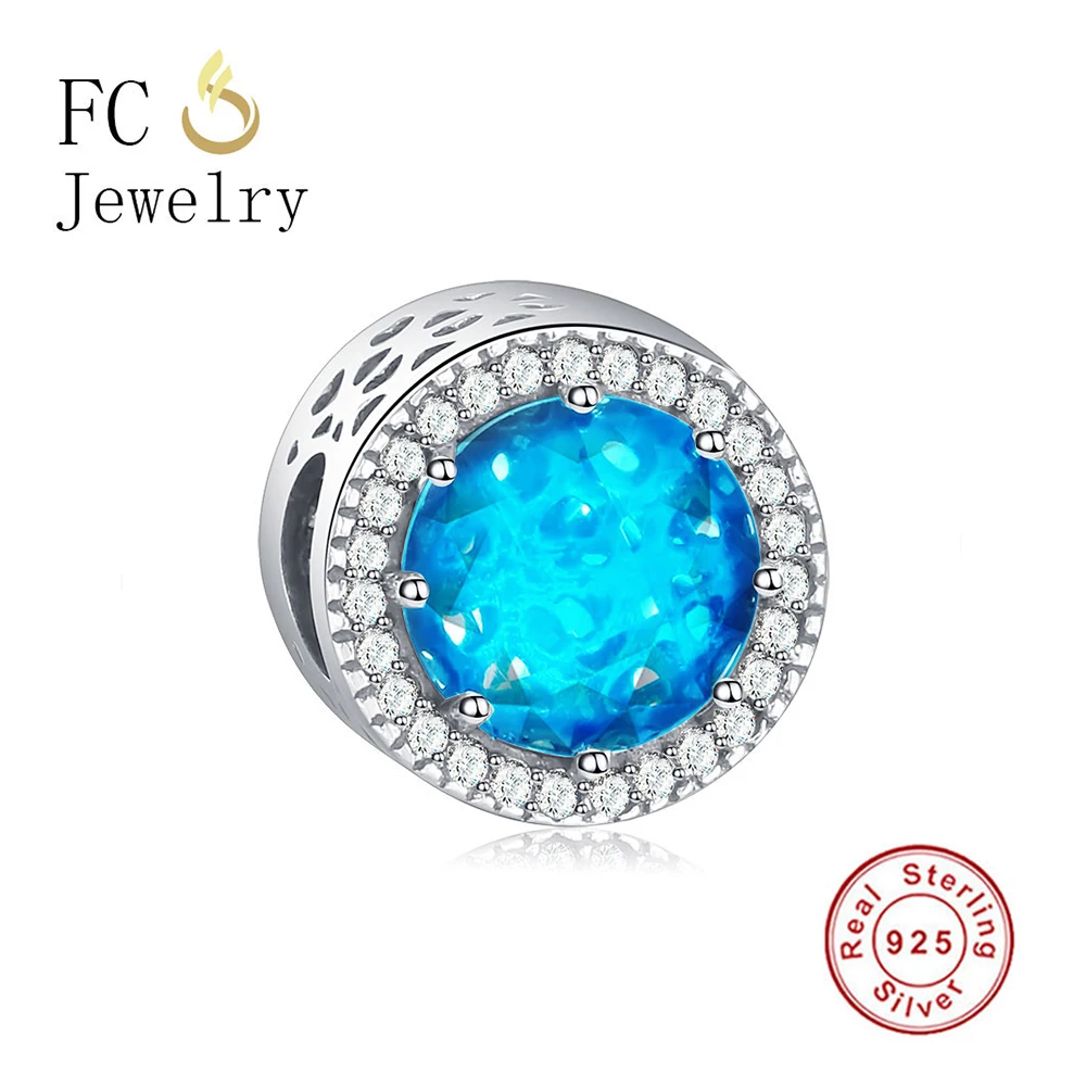 

FC Jewelry Fit Original Brand Charms Bracelet 925 Sterling Silver Mixed Zirconia Kralen Beads for jewellery making Berloque