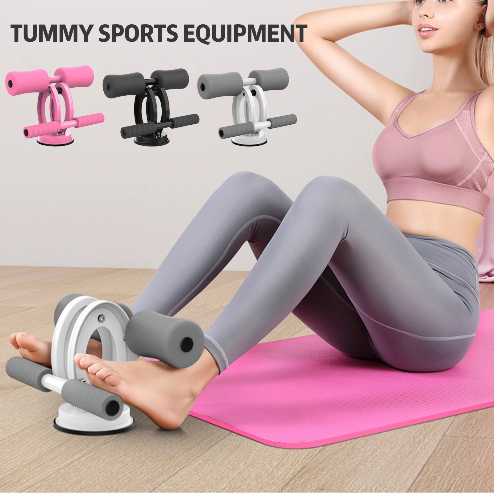 

Sitting at Home Fitness Portable Tool Gym Workout Abdominal Curl Exercise Sit-Ups Push-Up Assistant Device Lose Weight Equipment