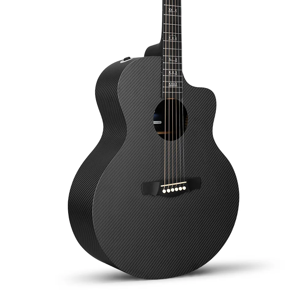 White Acoustic Guitar Natasha Guitar's Nebula: The Future Of Smart
