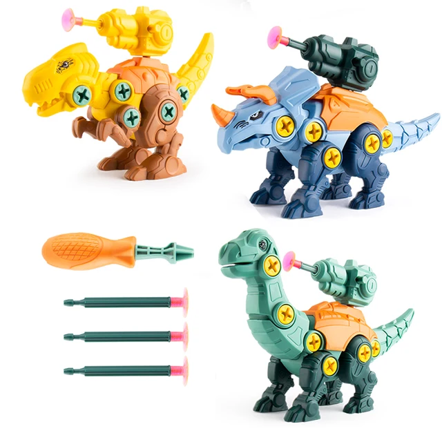 Children's Dinosaur Construction Boy Toy Set Educational Designer Model Screwdriver Disassembly Assembly Puzzle Toys for Boy 1