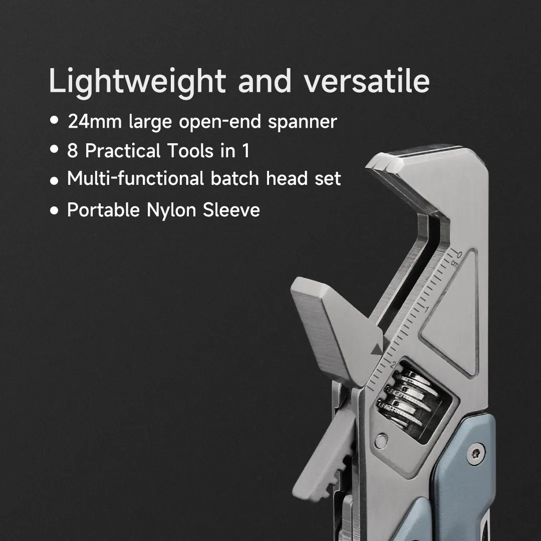 NexTool 8 In 1 Light Wrench W2 Multi Tool Foloding Pliers Multi-functional Spanner Screwdriver Outdoor Camping EDC Hand Tools 2