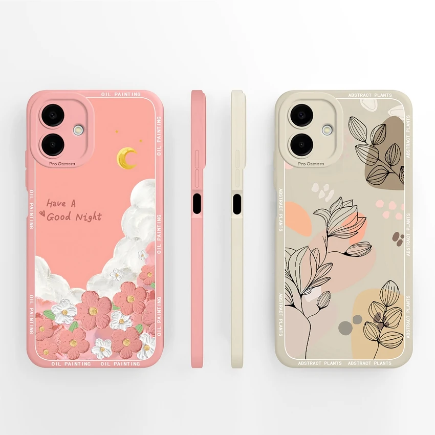 Pretty Flower Lemon Pattern Fashion Silicone Phone Case