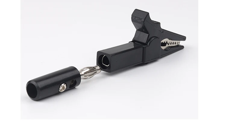 4 Teile/satz 55mm Krokodilklemme Bananenstecker Prüfspitzen Mit 4mm Bananenstecker Kabelklemmen Für Multimeter Messwerkzeug Zubehör – Detail 8