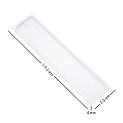 DIY Rectangle Silicone Bookmark Resin Mold for Crafting and Jewelry Making (Mold)