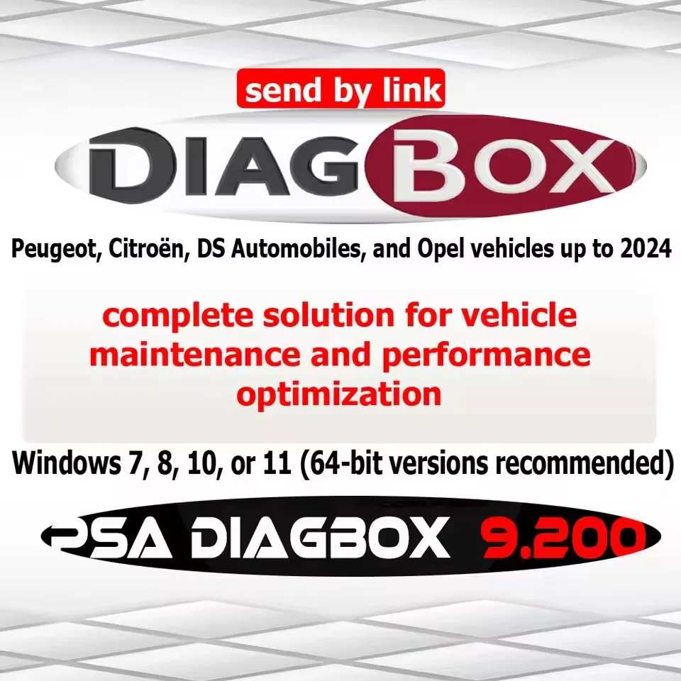 DIAGBOX 9.2 Car Diagnostic Tool for Up to 2024 Without Virtual Machine Required