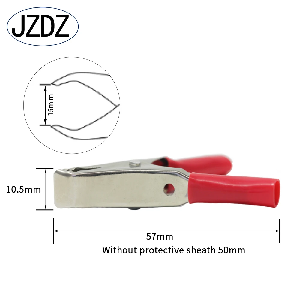 JZDZ 20PCS Insulated Alligator Clips Black Red Crocodile Clamps for Loaded Truck Car Battery Charging Electrical Testing J60012