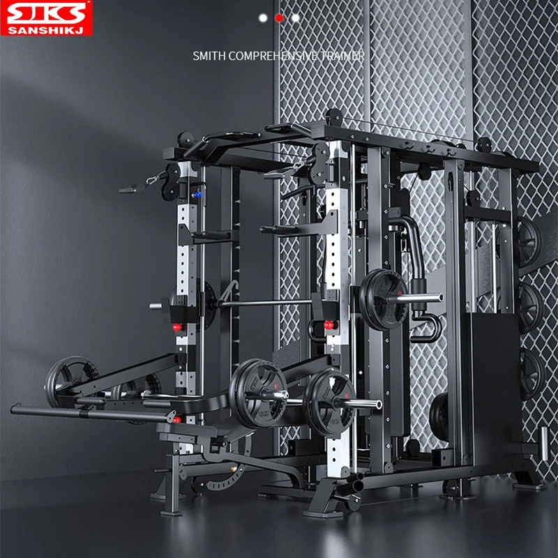Smith Machine Trainer Completo Commerciale Multifunzionale Squat Gantry Set Flying Bird Combination Attrezzature Per Il Fitness
