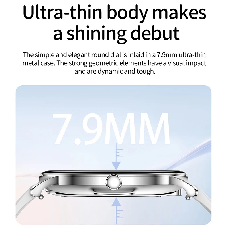 Ultra Thin SmartWatch 1.43" AMOLED Display HD 466*466 Always Show Time Call Reminder for Women Men New Original Smartwatch gift