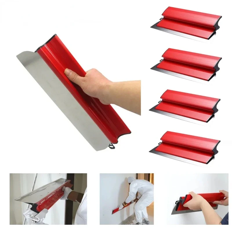 Drywall Smoothing Spatula Skimming Flexible Blade Painting Finishing Skimming Blades Building Tool Wall Plastering Tools 4Pcs