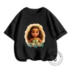 Summertime Fun for Kids Disney Moana Cartoon Prints on Boys Girls T-shirts Cute Streetwear Fashionable O-neck Soft for Children 6