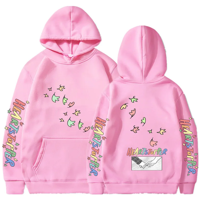 Heartstopper Oversized Hoodie Jacket Nick And Charlie Autumn Winter New Style British Drama Casual Long Sleeve Polyester Blend