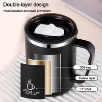 Home office Stainless Steel Thermos Mug Tea Coffee Thermal Cup Insulated Travel Mug 500ML 6